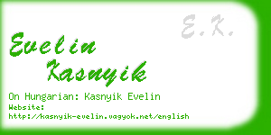 evelin kasnyik business card